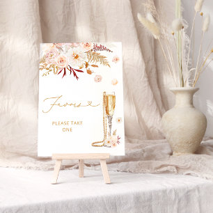 Poster Perles et poursuites Faveurs florales