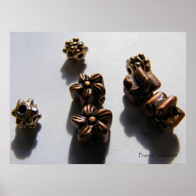 Poster Perles métalliques 1 (Devant)