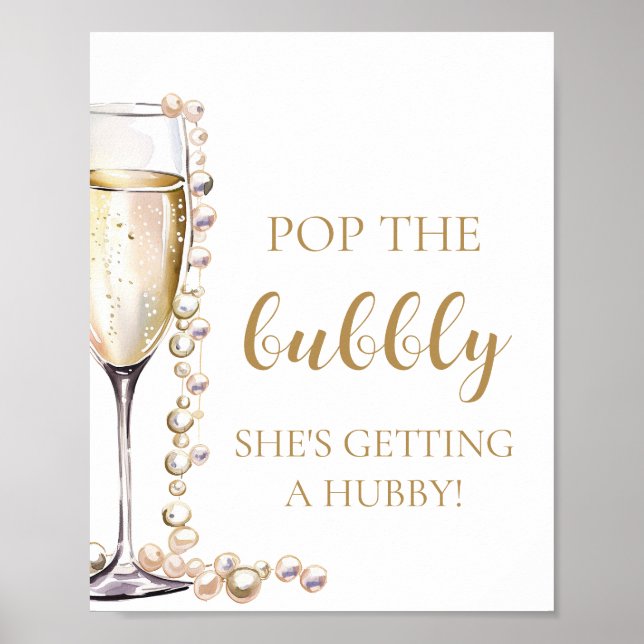 Poster Perles Poursuivre Pop La Bubbly Elle se fait hubby (Devant)