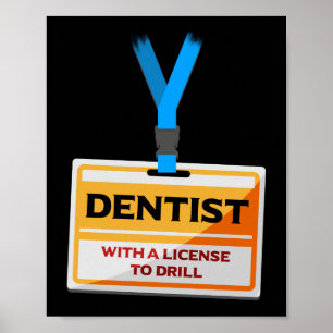Poster Permis De Perfectionnement Dentiste Dentiste Denti