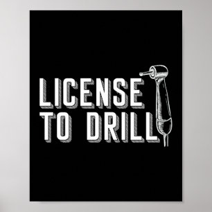 Poster Permis De Perfectionnement Dentiste Dentiste Denti