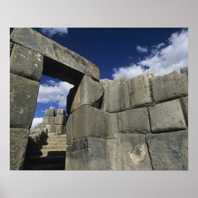 Poster Pérou, Cuzco, forteresse de Sacsayhuaman, bon exem (Devant)