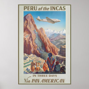 Poster Pérou des Incas en trois jours via Pan American
