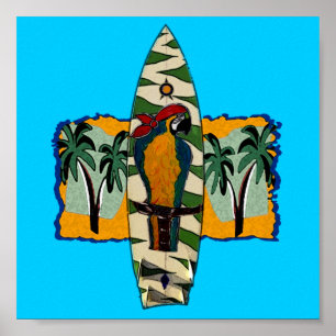 Poster Perroquet de pirate