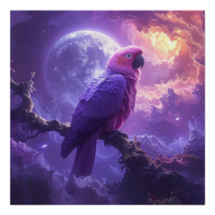 Poster Perroquet Magique
