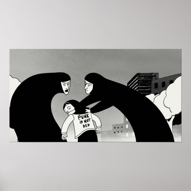 Poster Persépolis Punk n'est pas mort (Devant)