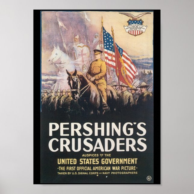 Poster Pershing Croisés Seconde Guerre mondiale (Devant)