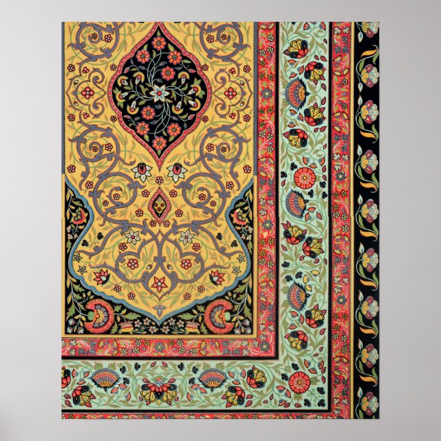 Poster Persian Decoration, plate XXV from 'Orn polychrome (Devant)