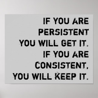 Poster persistant et constant