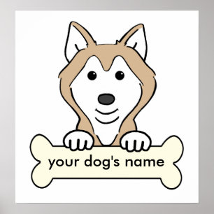 Poster Personalisé Sibérien Husky