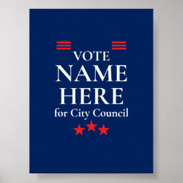 Poster Personalized Campaign Election