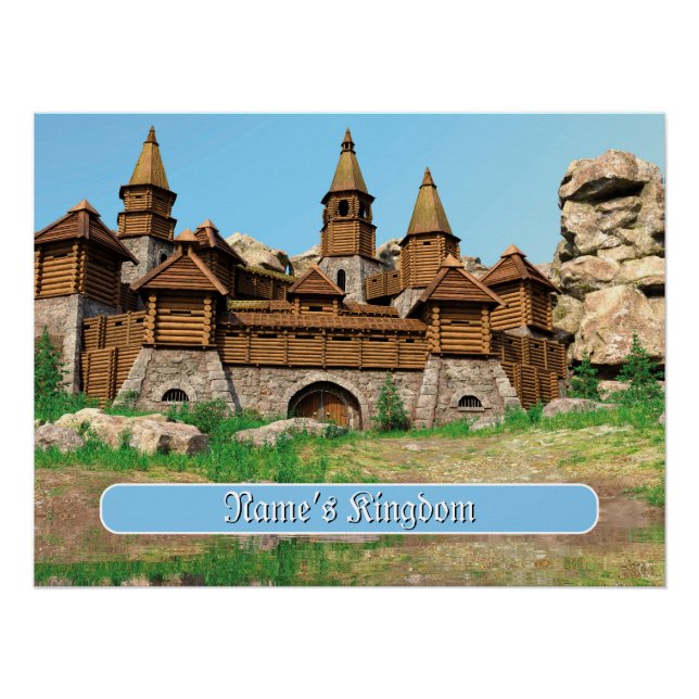 Poster Personalized Castle for Kids (Devant)