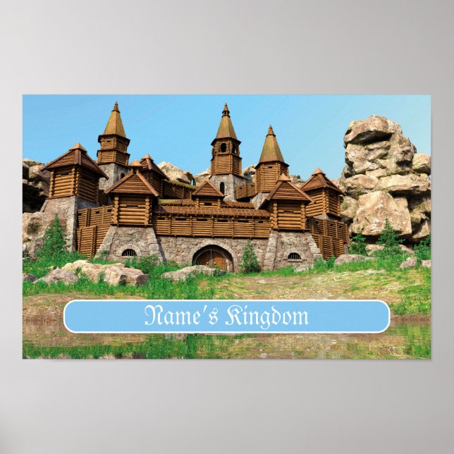 Poster Personalized Castle for Kids (Devant)