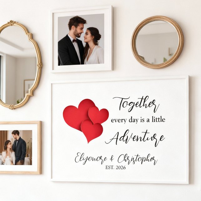 Poster Personalized Date Together Every Day Adventure (Créateur téléchargé)