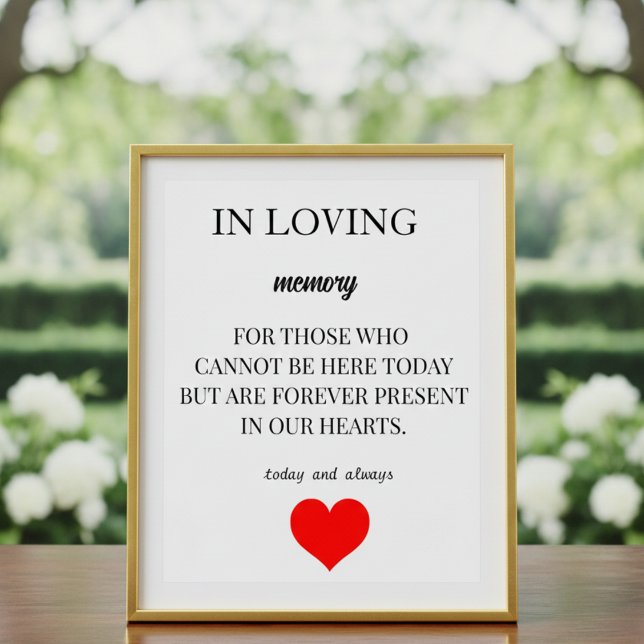 Poster Personalized Memorial Keepsakes – Honor Loved Ones (Créateur téléchargé)