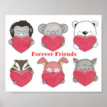 Personnages Animaux Amis Pour Toujours Coeurs Enfa
