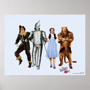 Poster Personnages Classiques du Magicien d'Oz
