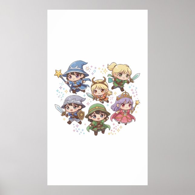 Poster Personnages d'imaginaire mignon, assistant ranger  (Devant)