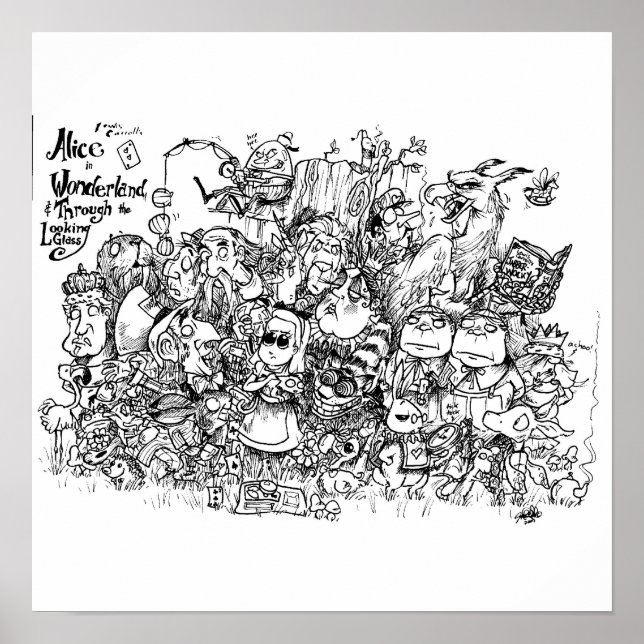 Poster Personnages Wonderland (Devant)