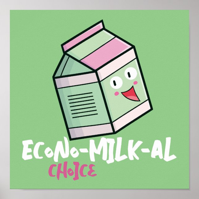 Poster Personnalisable "Econo-Milk-al Choice" (Devant)