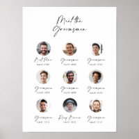 Personnalisable Rencontrez les Groomsmen Introduct