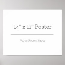 Poster personnalisé 14 x 11