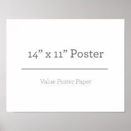 Poster personnalisé 14 x 11