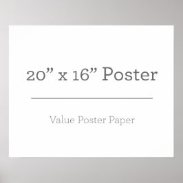 Poster personnalisé 20 x 16