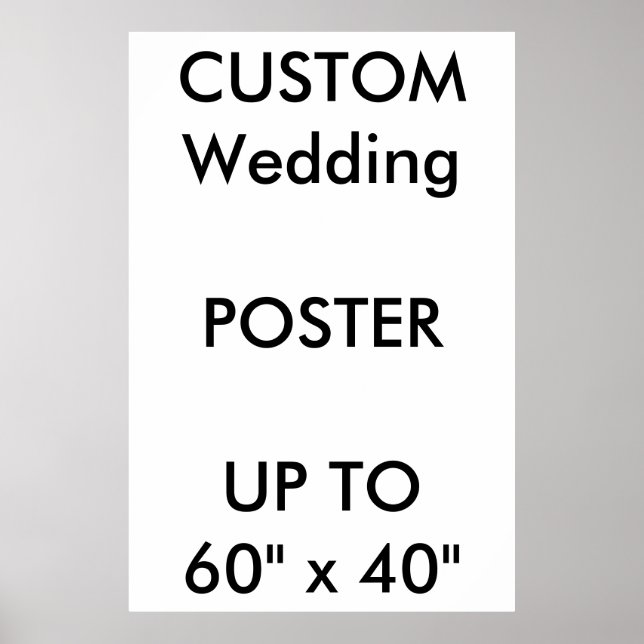 Poster personnalisé 32" x 48" Portrait ÉPAIS (Devant)