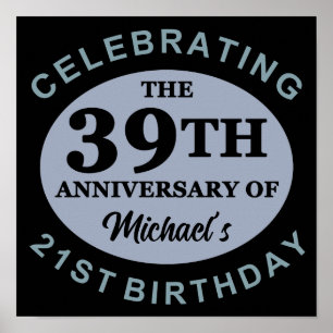 Poster Personnalisé 60e Humour d'anniversaire