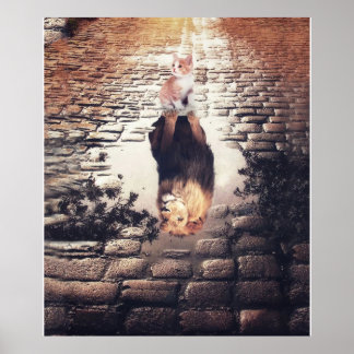 Poster Personnalisé À Ma Cute Cat Et Lion Blanket