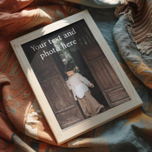 Poster Personnalisé, Ajouter une photo et du texte