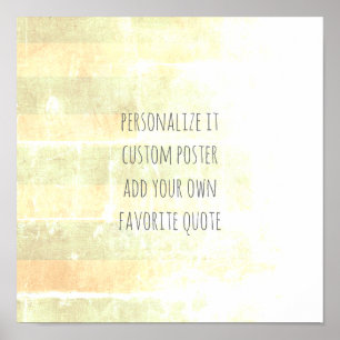 poster personnalisé ajouter votre citation rayures