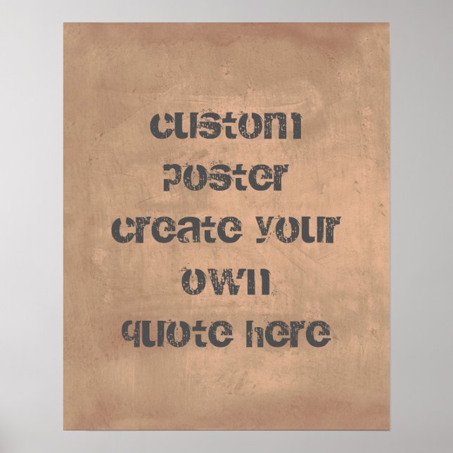 poster personnalisé ajouter votre propre devis (Devant)