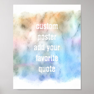 poster personnalisé ajouter votre propre devis ble