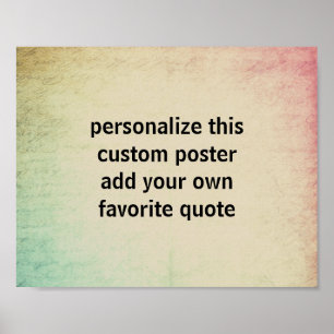 poster personnalisé ajouter votre propre typograph