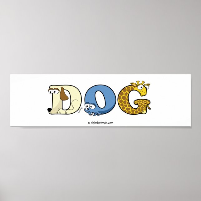 Poster personnalisé alphabétique (Devant)