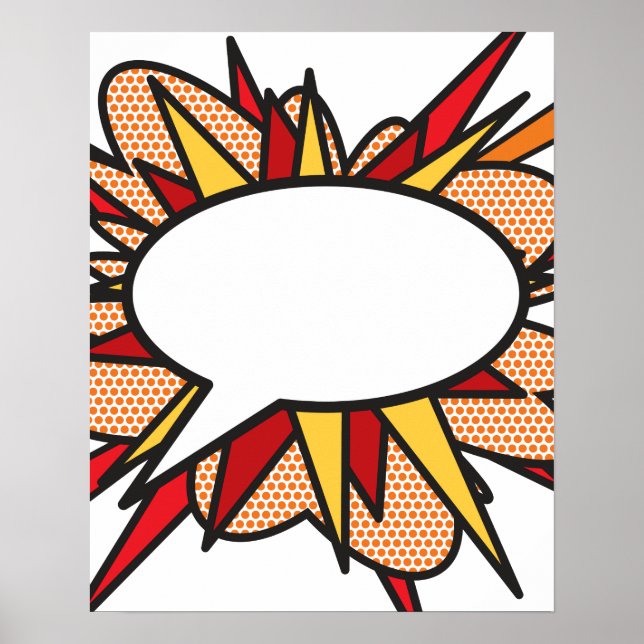 Poster Personnalisé AVEZ VOTRE DIRE bulle vocale (Devant)