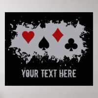 Poster personnalisé Card Splash