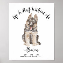 Poster personnalisé d'art mural pour animaux