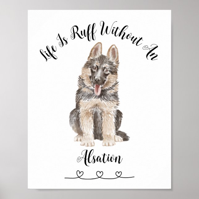 Poster personnalisé d'art mural pour animaux (Devant)