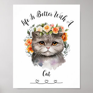 Poster personnalisé d'art mural pour animaux de co