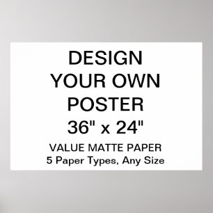 Poster personnalisé de 36 po x 24 po