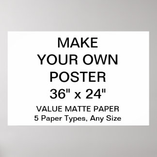 Poster personnalisé de 36 po x 24 po