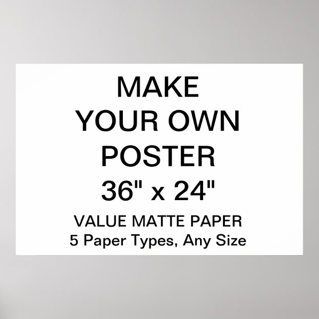 Poster personnalisé de 36 po x 24 po (Devant)