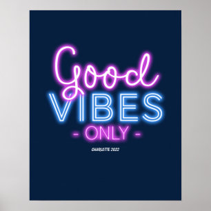 Poster personnalisé de la typographie des signes 