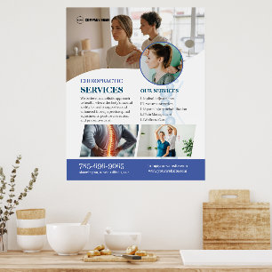 Poster personnalisé des services de chiropraticien