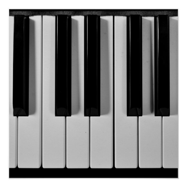 Poster personnalisé du clavier de piano (Devant)