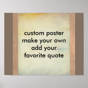 poster personnalisé faire votre propre ajouter vot