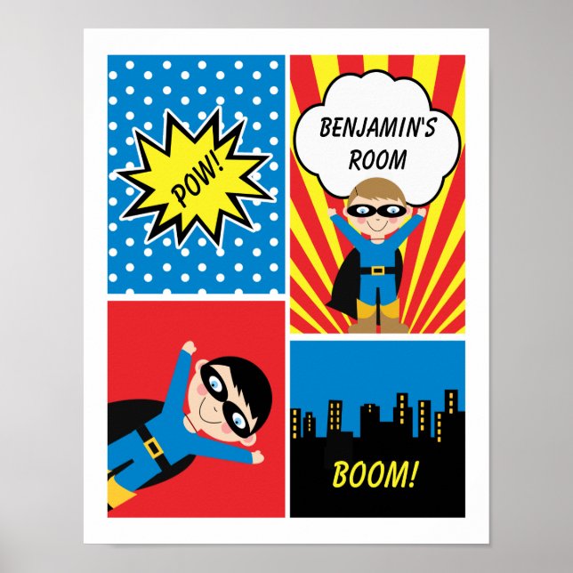 Poster personnalisé Garys Superhero (Devant)